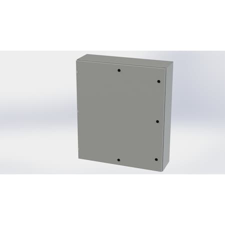 Saginaw Control & Engineering 1/4 Turn Latch Electrical Enclosures, 42 in H, 10 in D, 36 in W, NEMA 3R, 4, 12, 13, Carbon Steel SCE-42EL3610LP